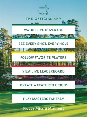 The Masters Golf Tournament android App screenshot 2